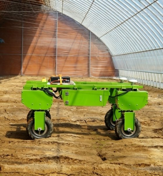 ¿Qué chasis de robot se utiliza en la agricultura?