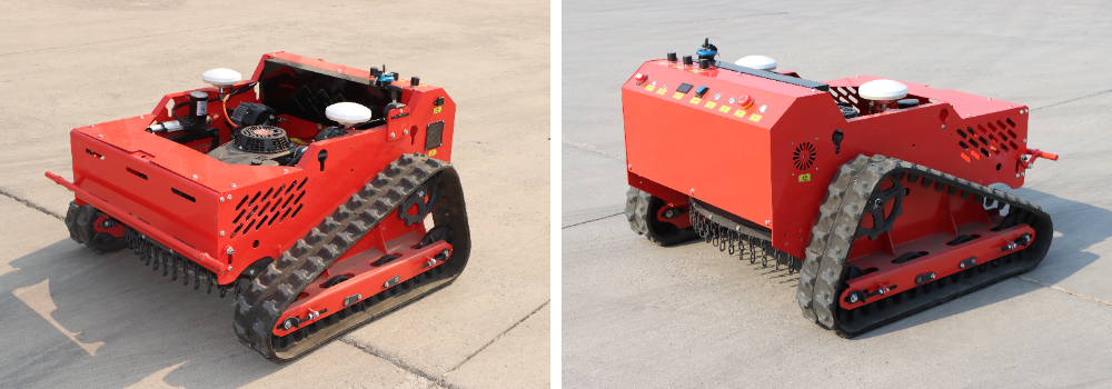 Navigation version of caterpillar lawn mower, redefine efficient operation Navigation version of caterpillar lawn mower, redefine efficient operation