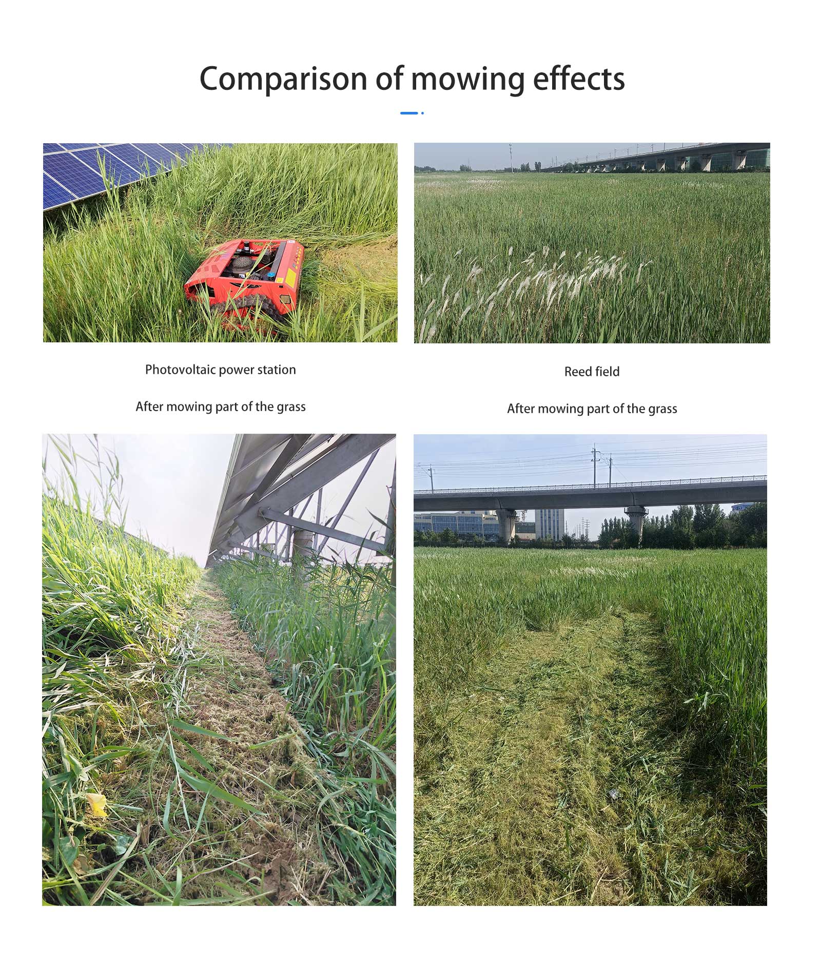 Remote Control Lawn Mower With Snow Plow